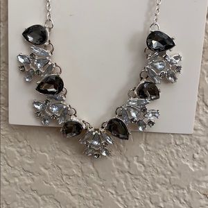 nice beautiful black and white/sliver necklace